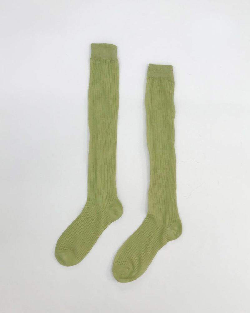 Ruben See-Through Knee Socks (2color)