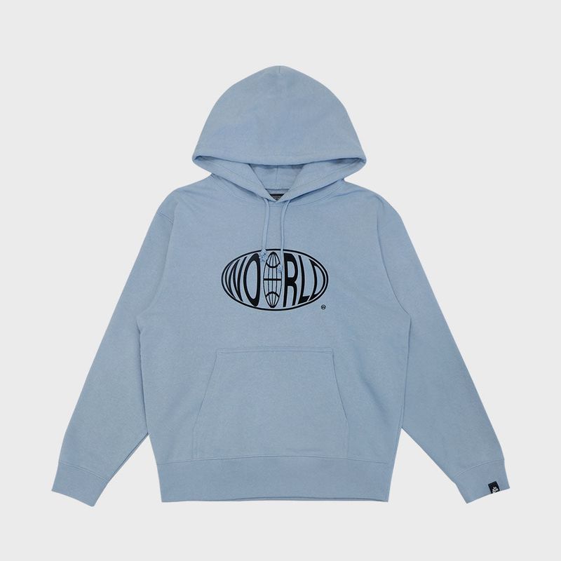 WOOR(ウール)の「WO'O'RLD HOODIE (MISTY BLUE)(Tops)」