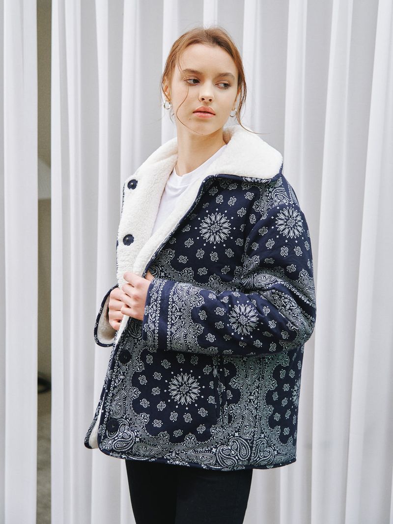 PAISELY REVERSIBLE JUMPER_NAVY