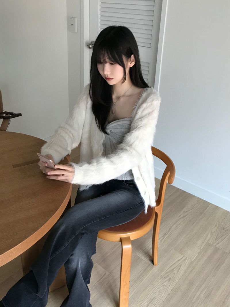 Alpaca knitwear top (2 colors)