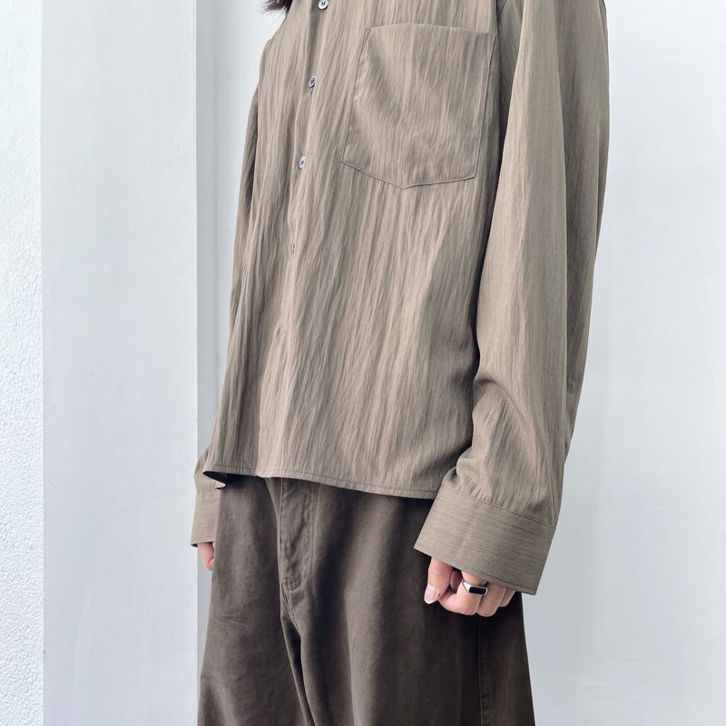 Smoky Taupe Texture Shirt
