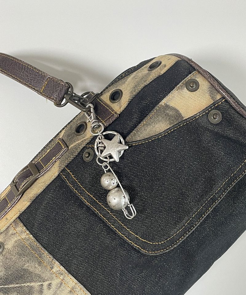 three star clip keyring