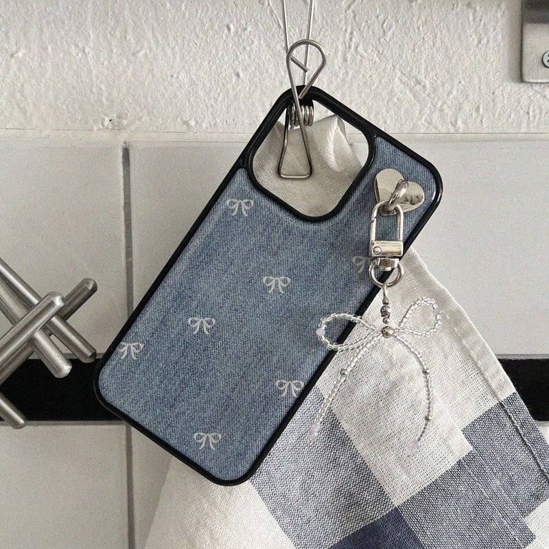 [MADE]Ribbon BlueJeans epoxy case