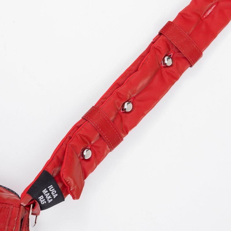 Knotted Micro Padding Bag (Glossy-Red)
