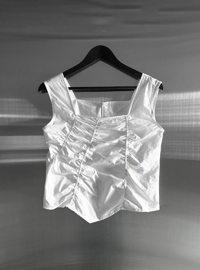 Silla Square Shirred Blouse