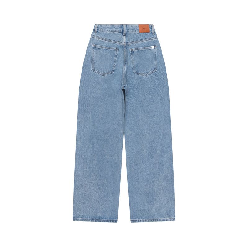 DESTROYED WIDE DENIM PANTS code 21006