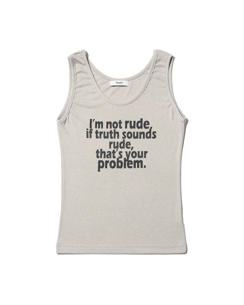 KRUCHI(クルチ)の「RUDE Sleeveless (GREY)(Tops)」