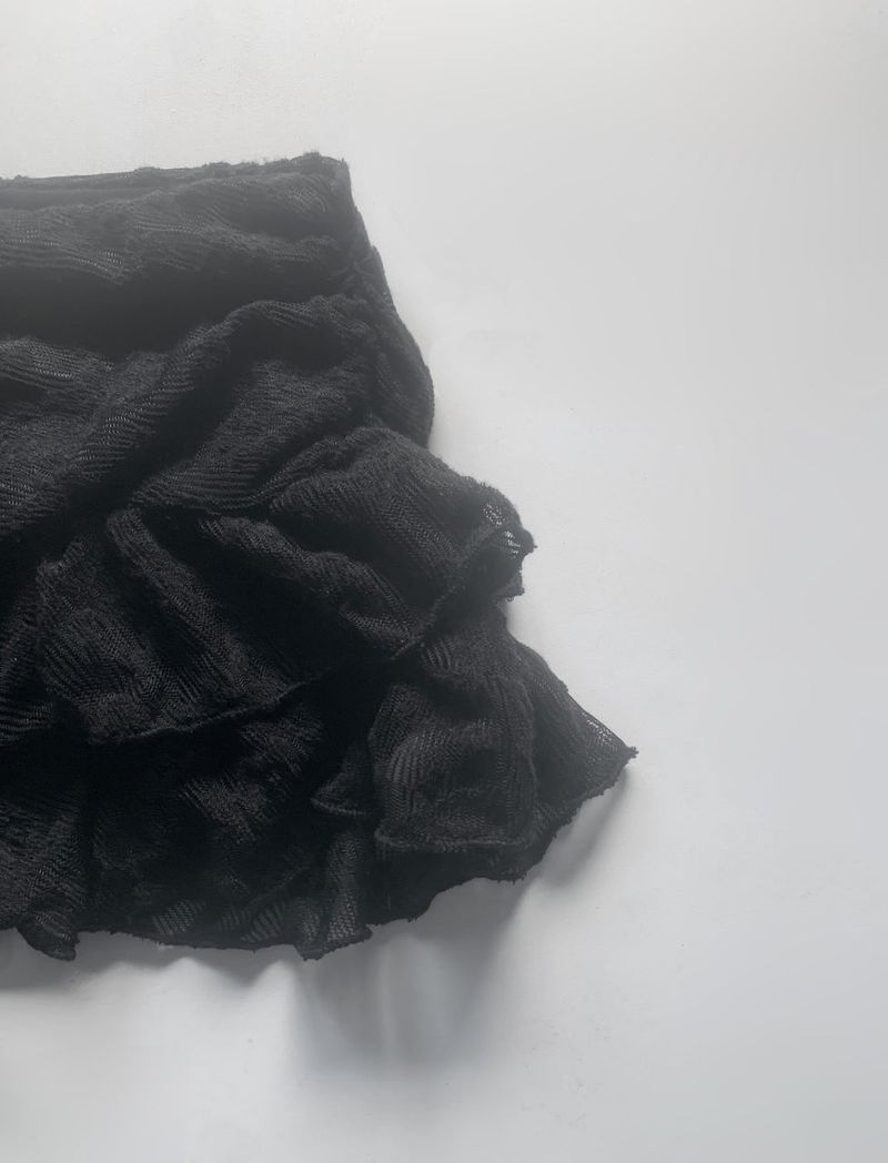 レイナフリルレースドスカート (Black)