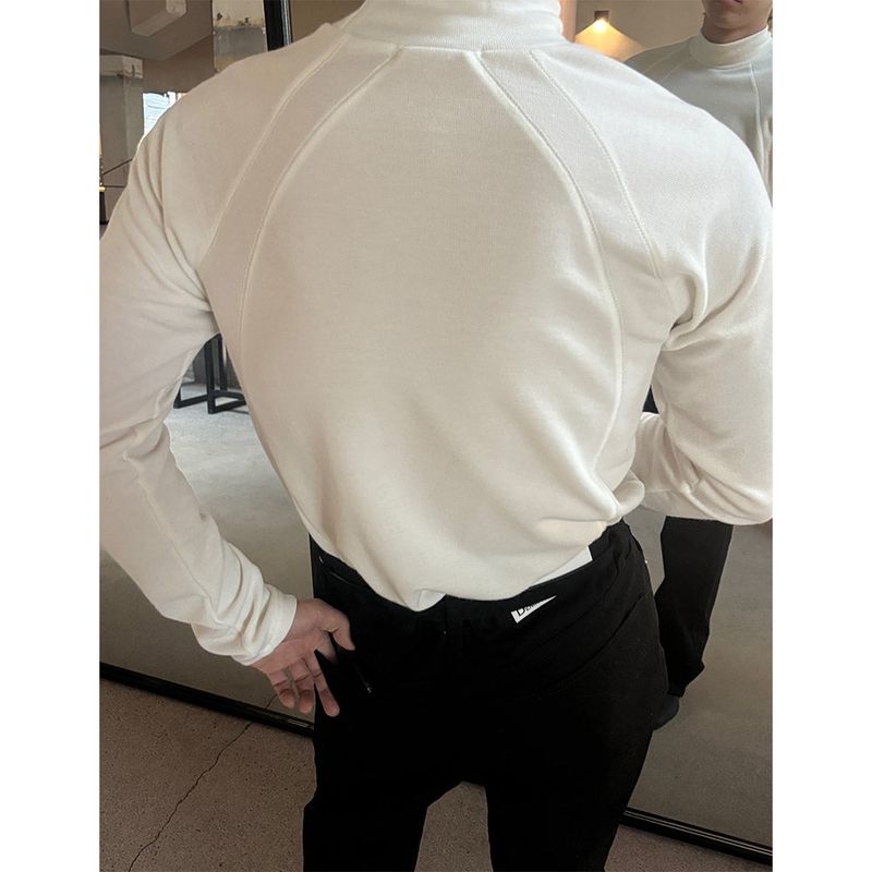 LAURANT（ロラン）の「[MUSCLE FIT] Curved line half pola sleeves(3color)（Tops）」