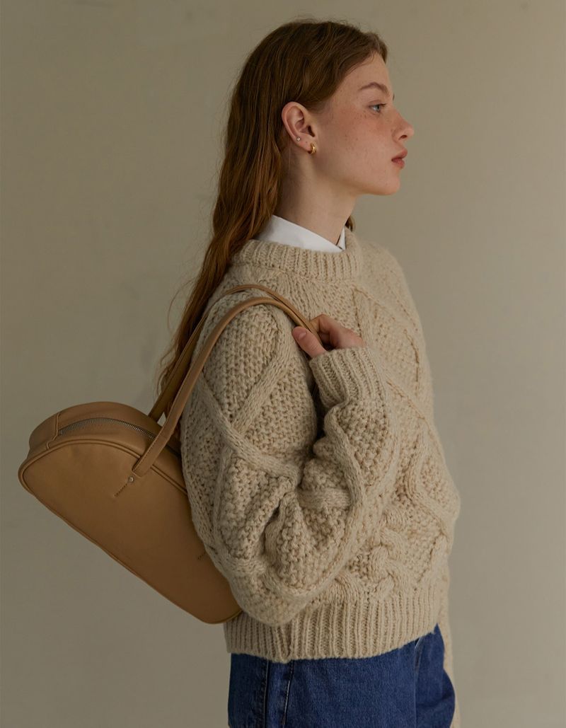 SOMEWHERE BUTTER（サムウェアーバター）の「baguette bag - sand beige（Bags）」