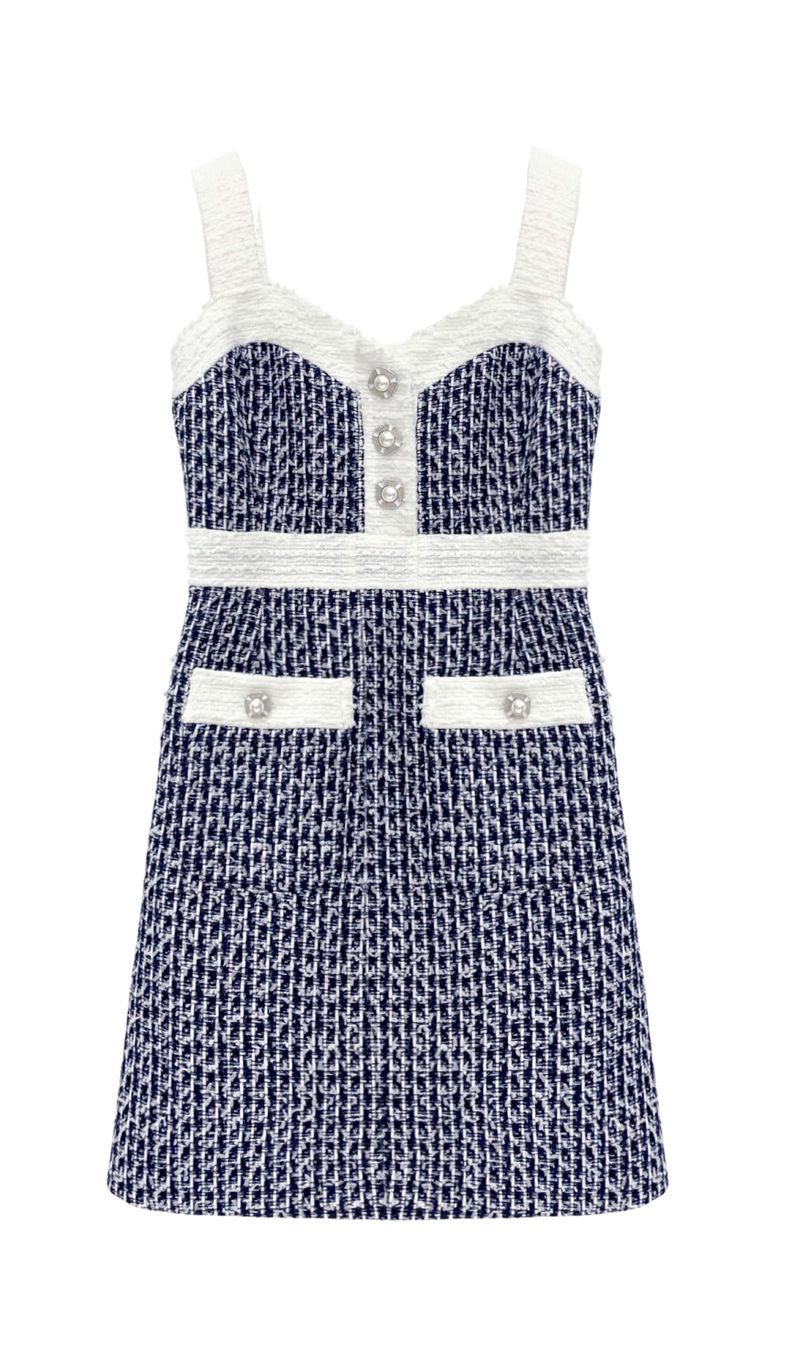 Colored tweed dress