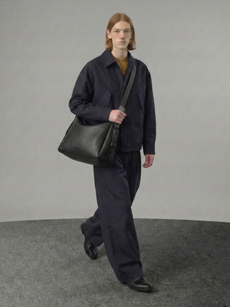 The Mark Large Embossed Black