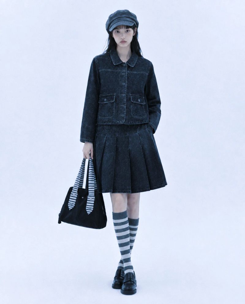 VINTAGE STRIPE SHOULDER BAG 