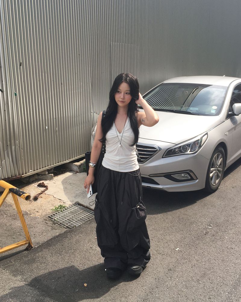 Cubic twisted sleeveless