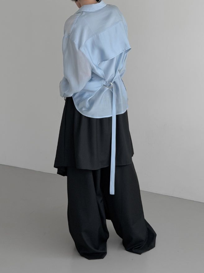 (Unisex) Tre Maxi Strap Wrap Slacks