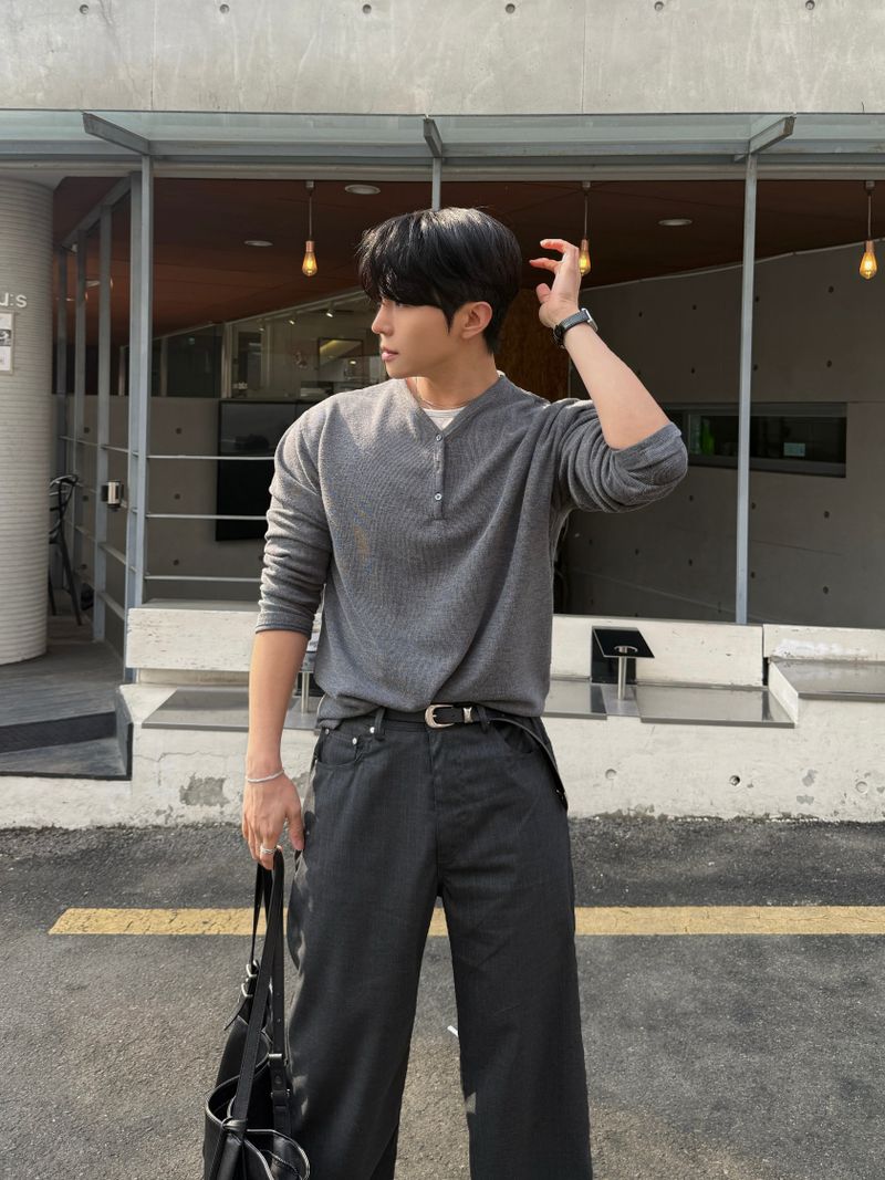 Avan stripe rivet slacks