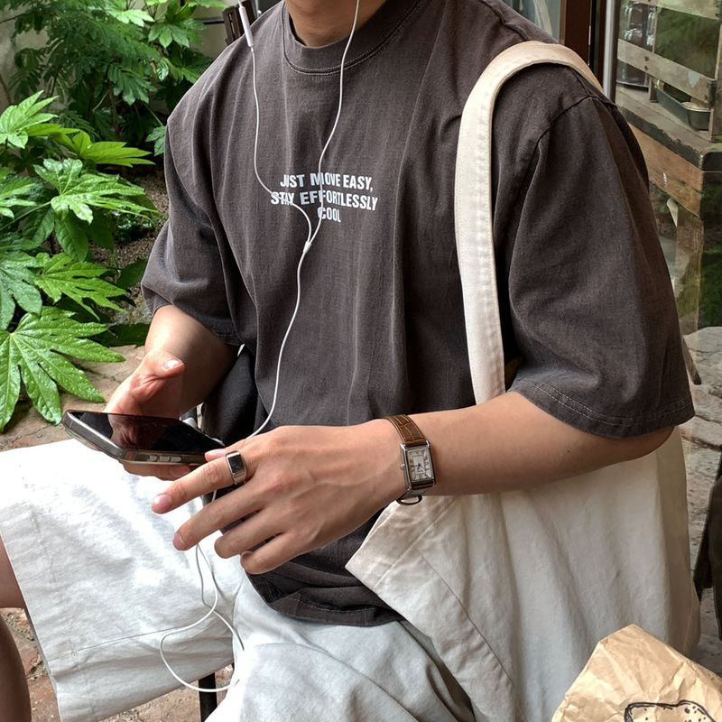 LOOKPLE（ルックプル）の「Look Taper Just Move Pigment Oversized Short Sleeve T-shirt（Tops）」
