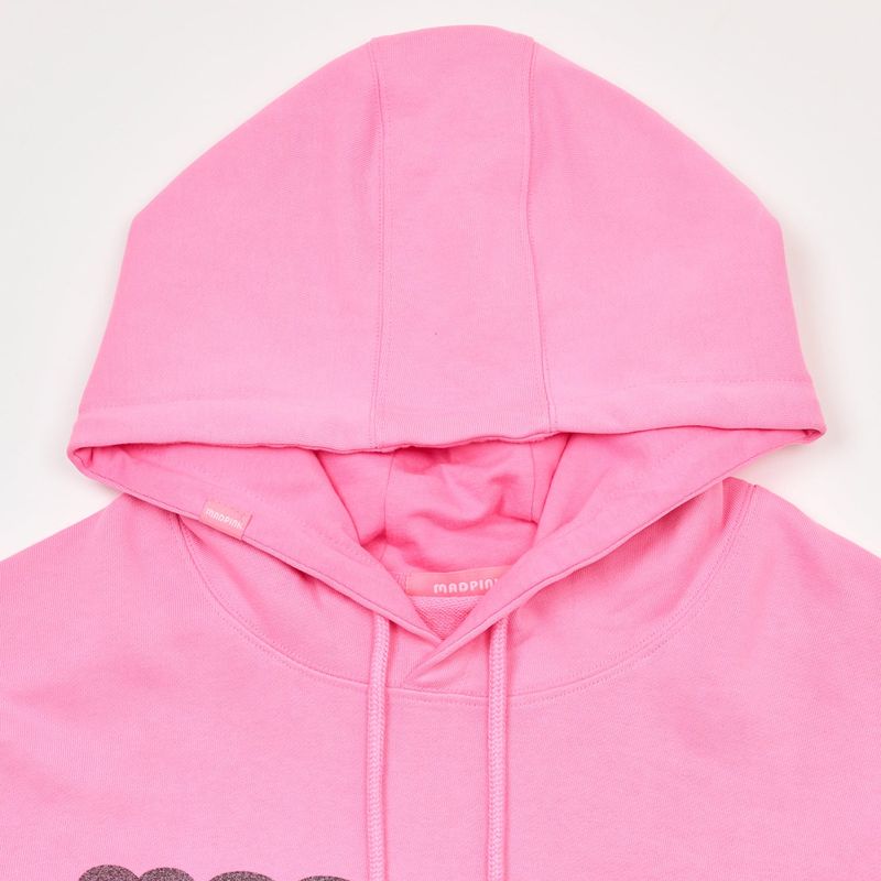 MEOW PRINTING HOOD T PINK