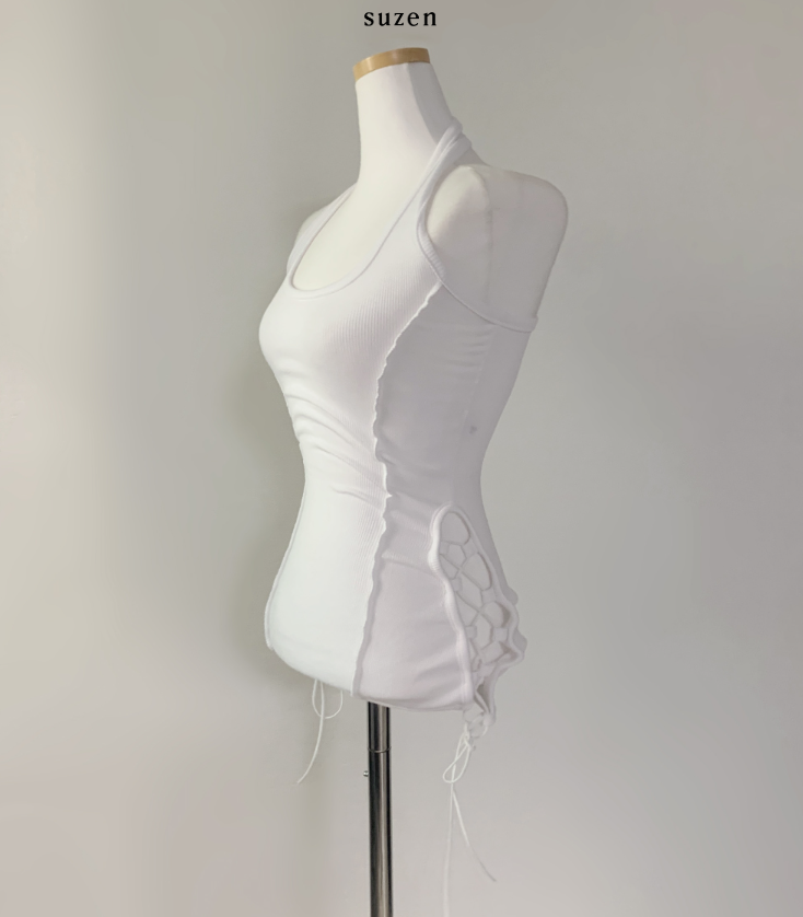 Hens Corset Halter Top (3color)