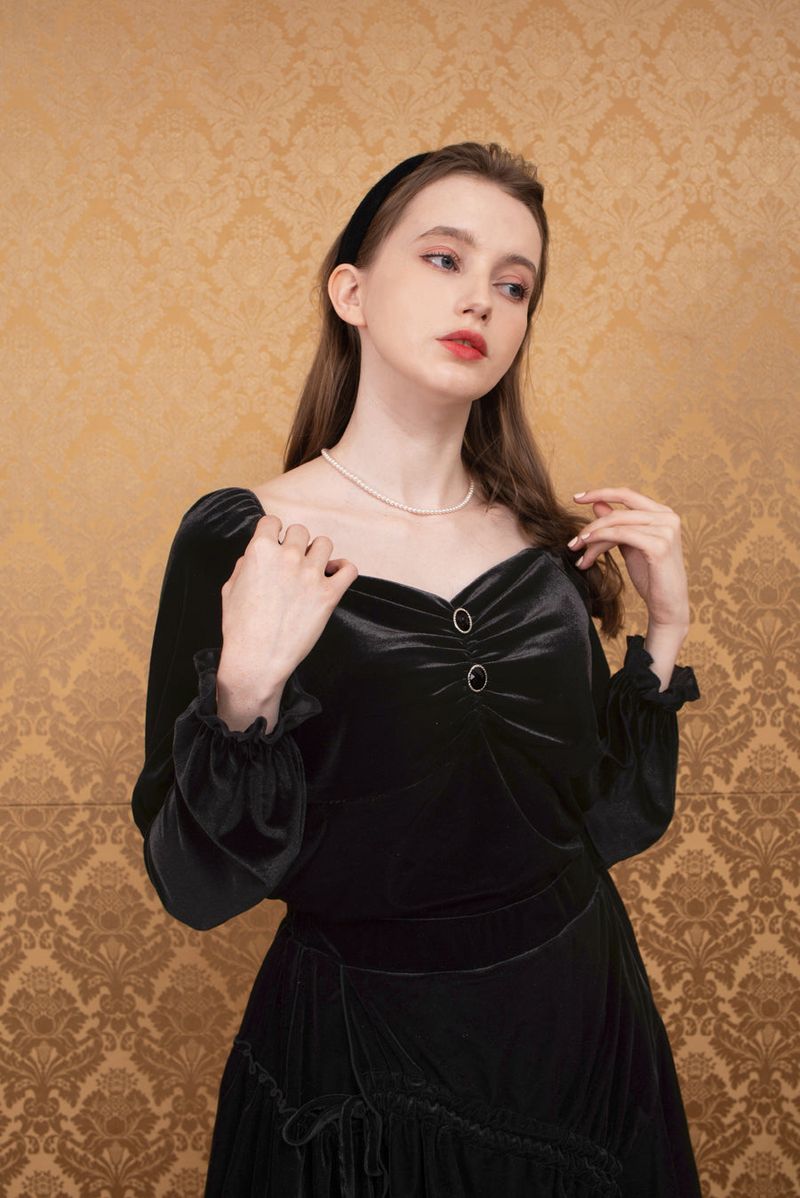 velvet sha blouse
