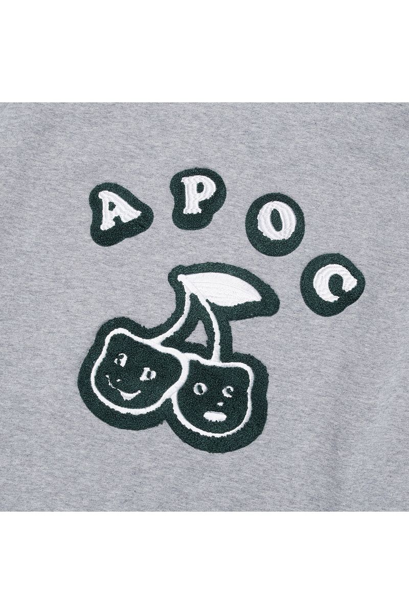 Cherry Bear Hood Zipup_Grey