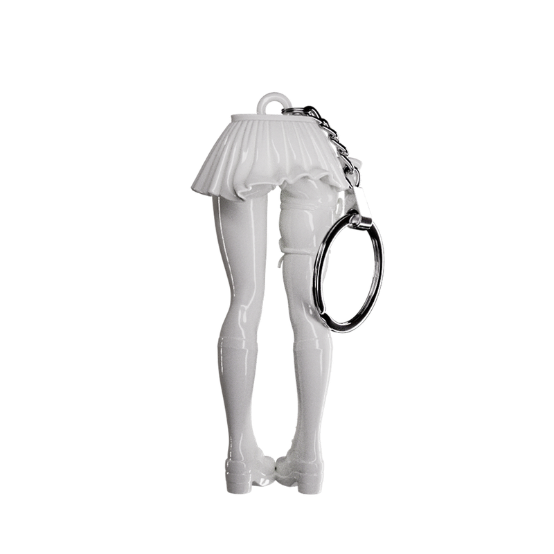 Leg Keychain - White