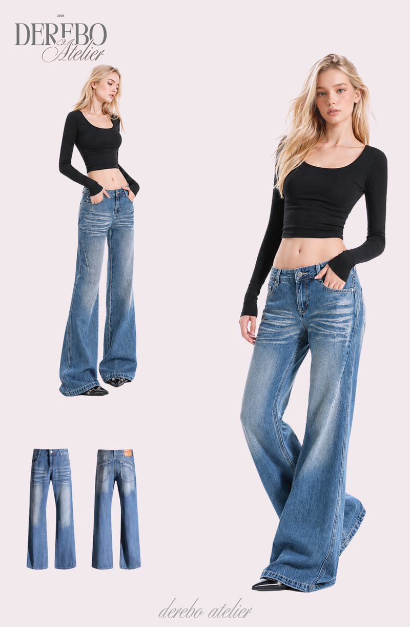 Days Light blue long fit denim pants