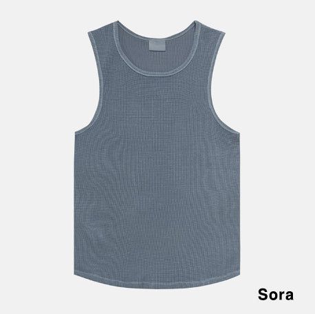 Frank pigment waffle tank top