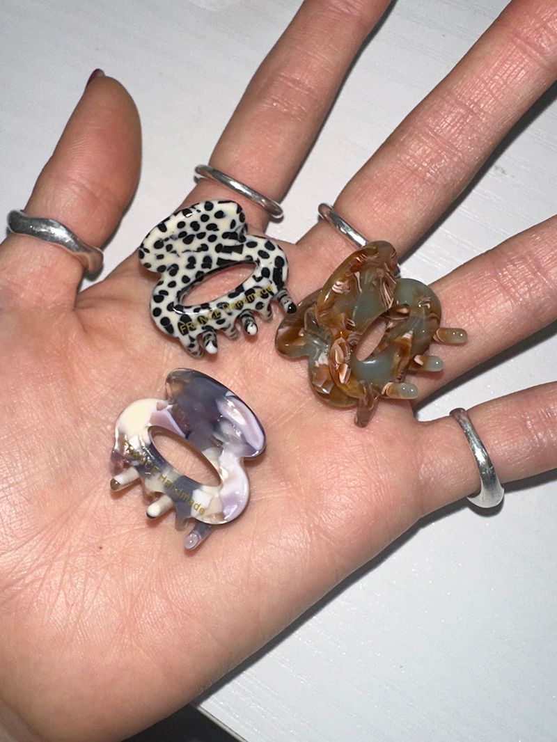Mini hole hair clip (3color)