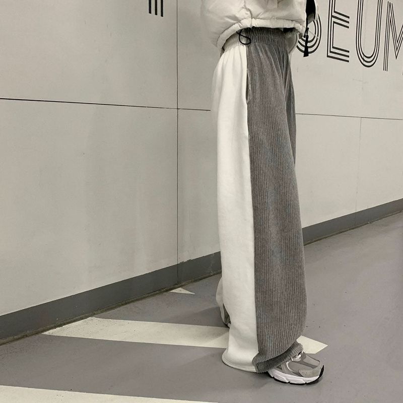 [BELLIDE MADE] Unexpected Belloia Wool Napping Wide Half-and-Half Sweat Pants