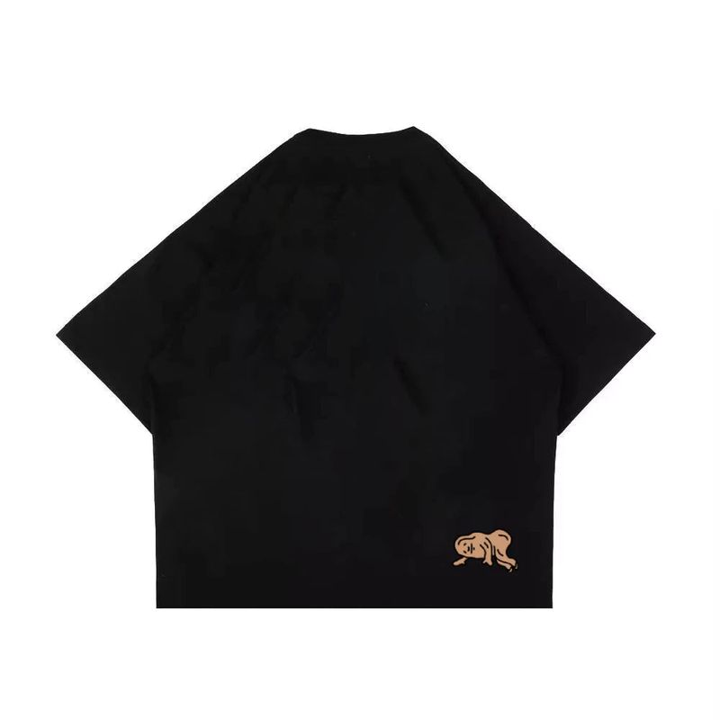 PEANUT STAIN - Poop Black Boxy Tshirt
