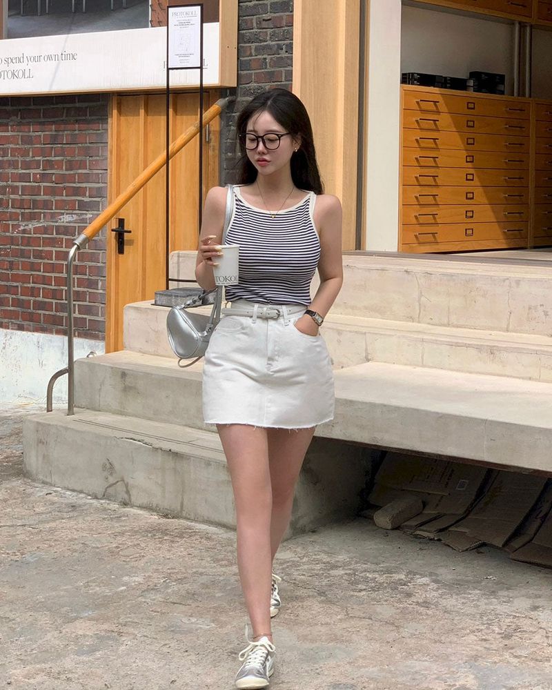 [MD pick!] striped boat neck camisole