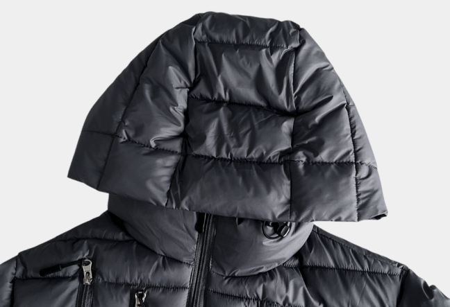 Opford Casual Multi-Zip Semi-Cropped Hood Lightweight Padding