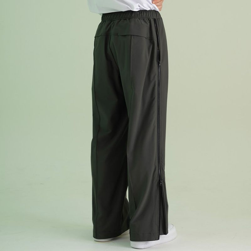 Nylon Span 4 Way Zip Pants - KHAKI