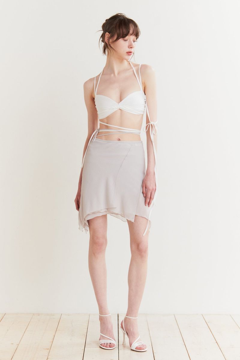 FAIRY MIDI SKIRT grey