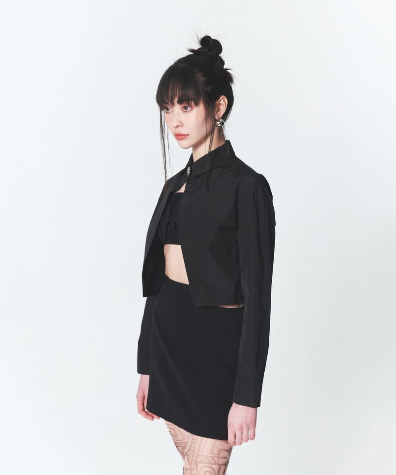 Single Button Shirt Black
