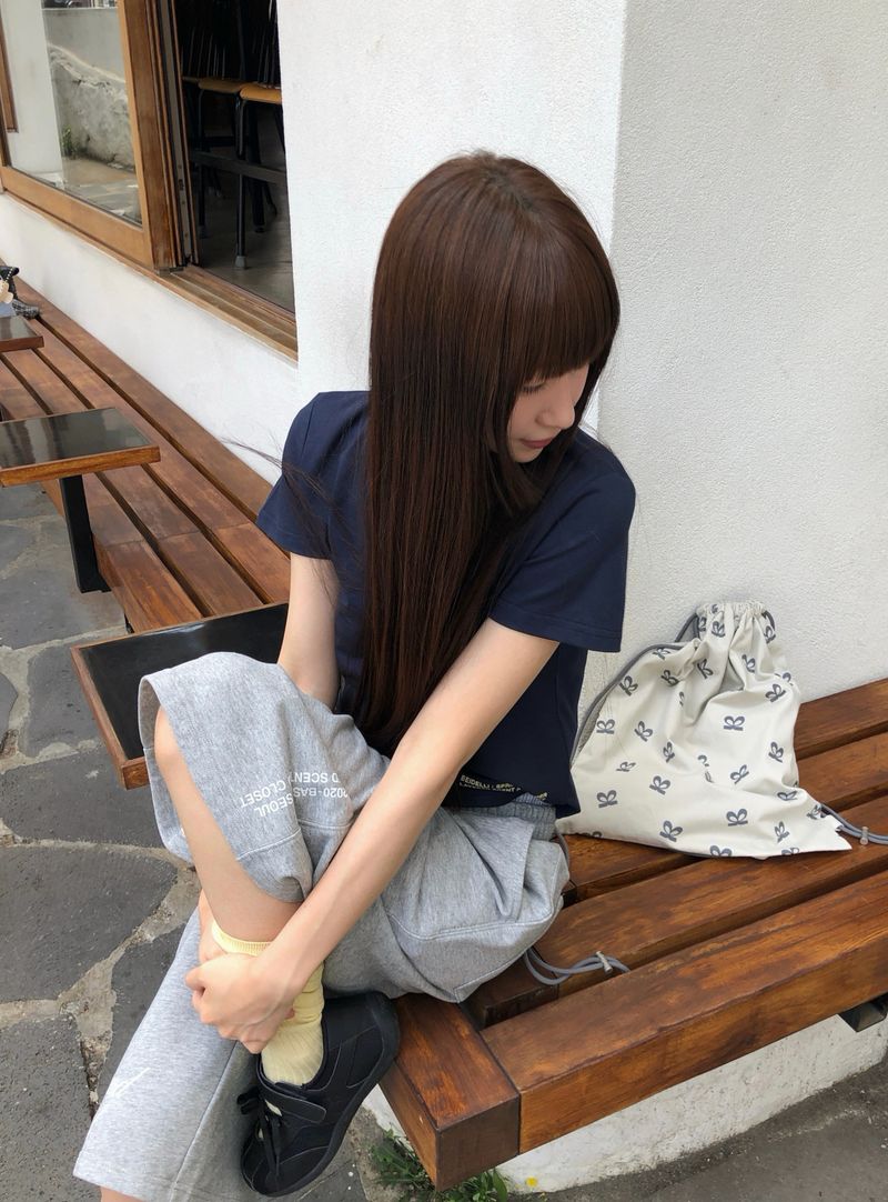 [ORIGINAL] Waist-printed Layered Bermuda Pants