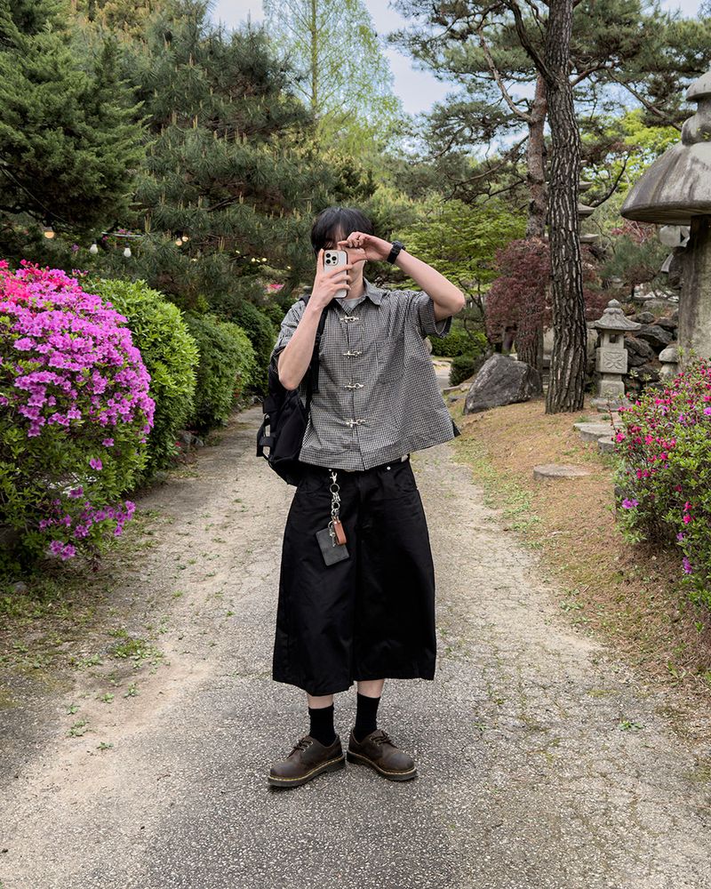 Varon Patch Strap Bermuda Pants