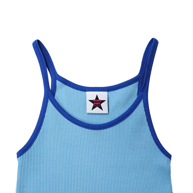 RIB SLEVELESS BLUE