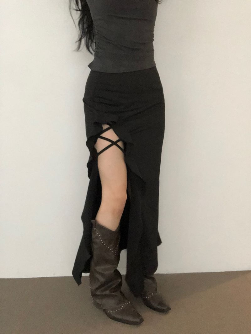 Xx Ruffle Long skirt