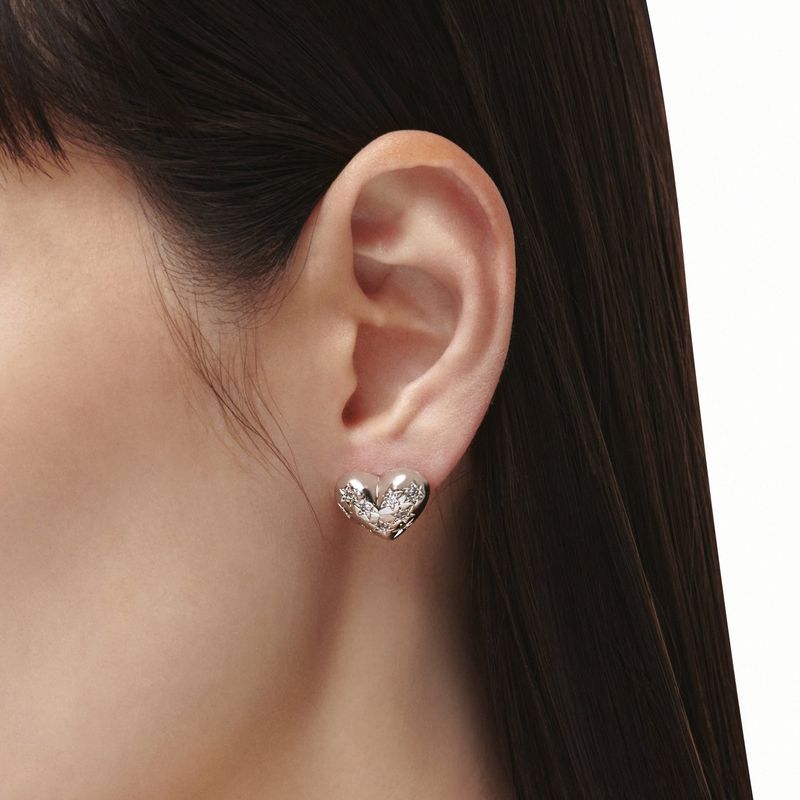 Half Heart Earrings