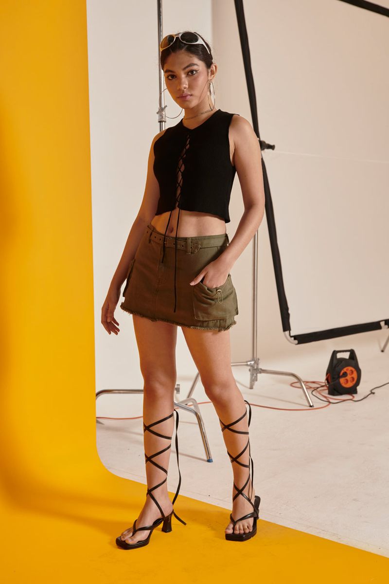 CARGO MINI SKIRT