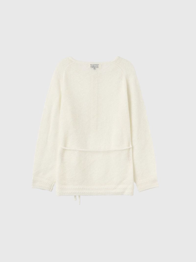 HAIRY DIA SHEER KNIT PULLOVER