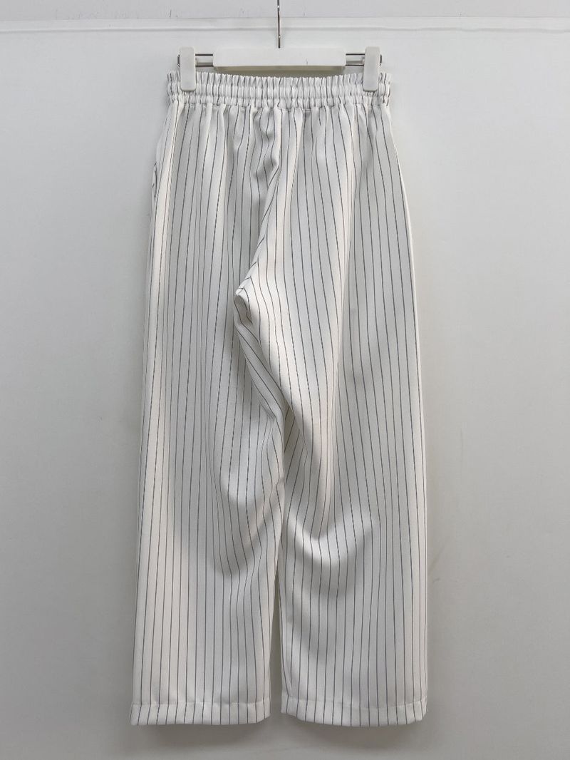Stool Stripe Banding Wide Pants