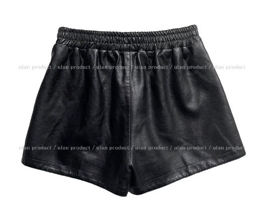 Lulu Banding Leather Shorts