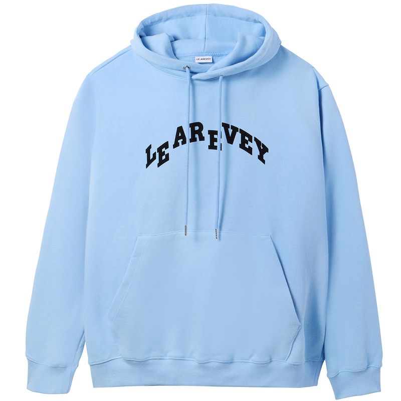 LE AREVEY（アルヴェイ）の「LE AREVEY ARCH LOGO HOODIE BABY BLUE（Tops）」