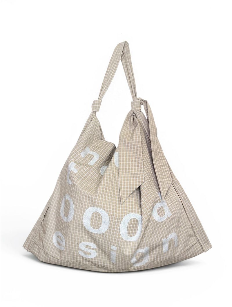 nought（ノウト）の「000Design Check Tie Bag / C Beige（Bags）」