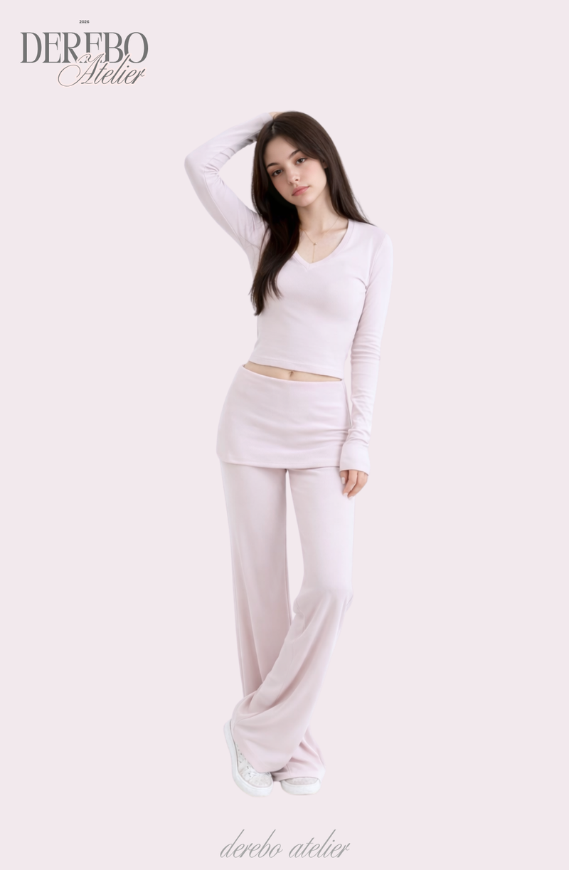 Mully Pink V-Neck Training Set-up (pants)