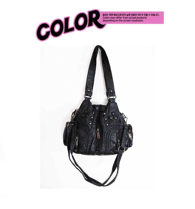 funky leather daily bag