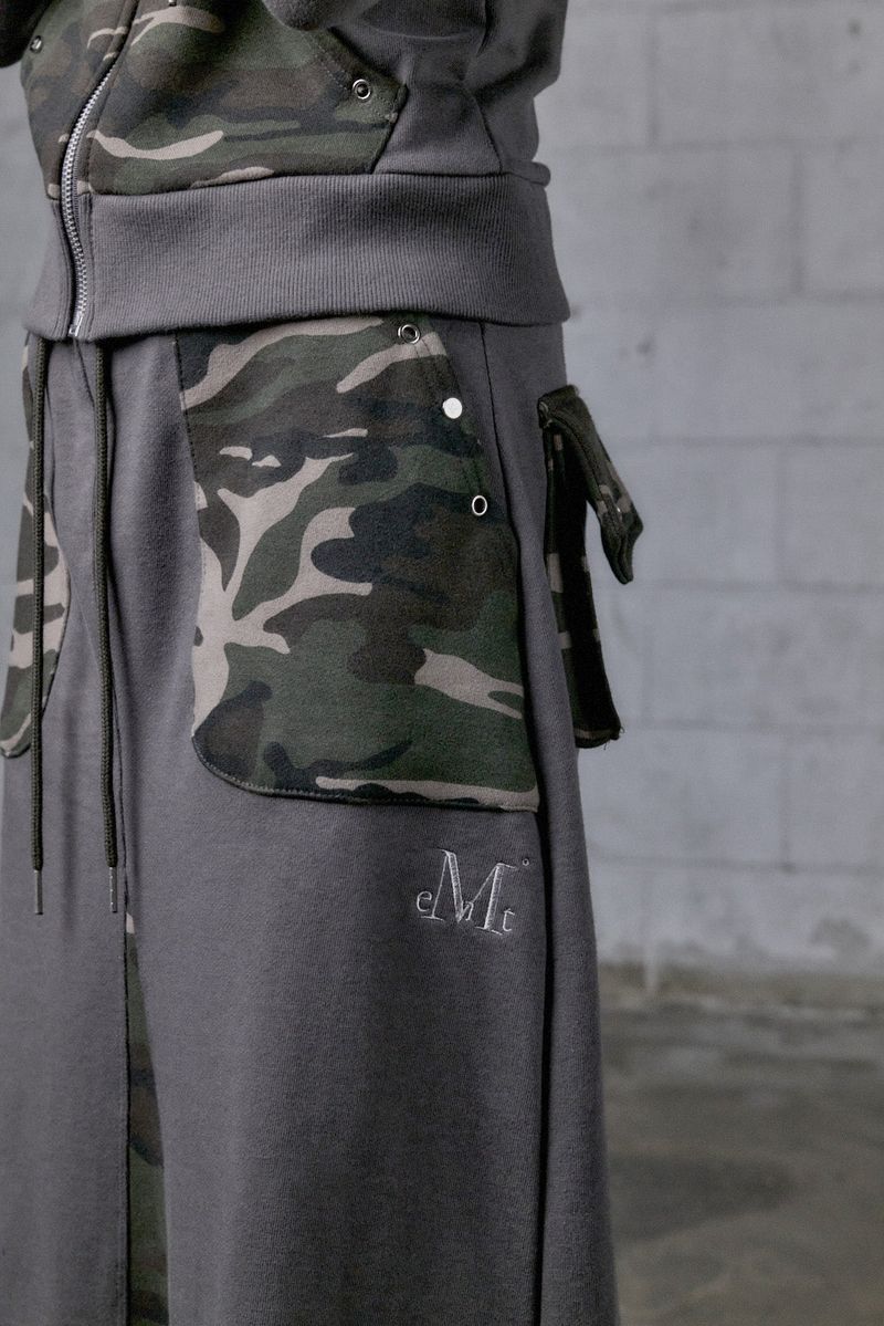 PHITES SET-UP CAMO POINT LONG SKIRT